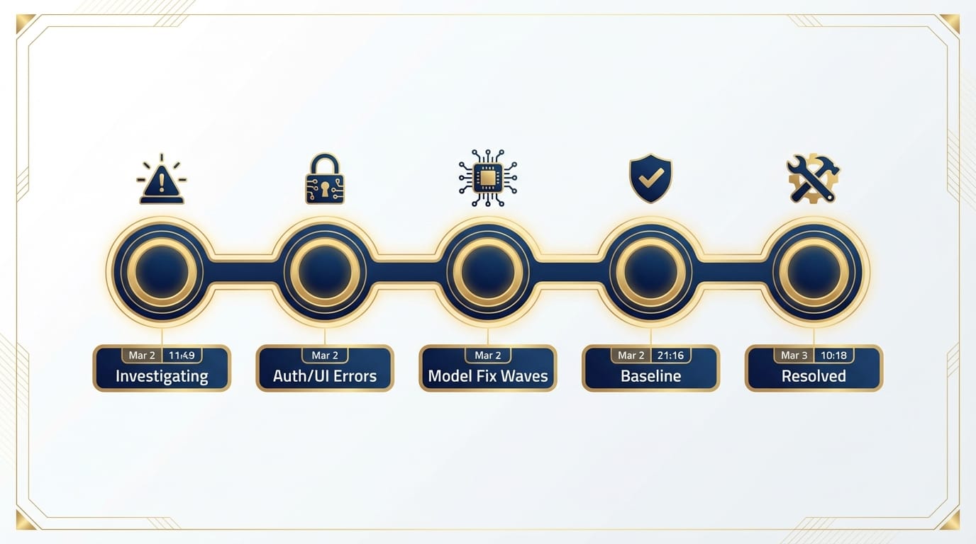 Busy support war room with dashboards showing error spikes and incident timeline.
